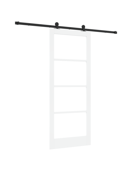 Porta scorrevole  con set hardware "ORKDAL" Bianco 86x211 cm, Porta interna  con vetro "ORKDAL" Bianco 86x211x4 cm