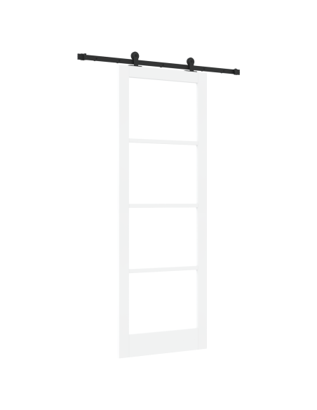 porta scorrevole  con set di attrezzi 'ORKDAL'Bianco 83x232 cm, porta interna  con vetro 'ORKDAL'Bianco 83x232x4 cm