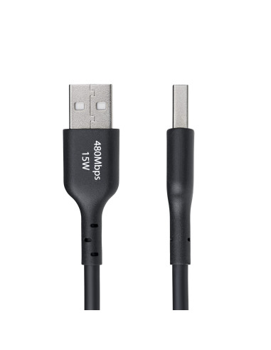 StarTech.com Cavo di Ricarica USB-A a USB-C da 3m - Cavetto di Carica Rapida USB-A a Type-C da 3A, Cavo per Trasferimento Dati U
