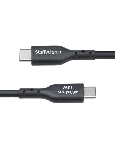 StarTech.com Cavo di Ricarica USB-A a USB-C da 3m - Cavetto di Carica Rapida USB-A a Type-C da 3A, Cavo per Trasferimento Dati U