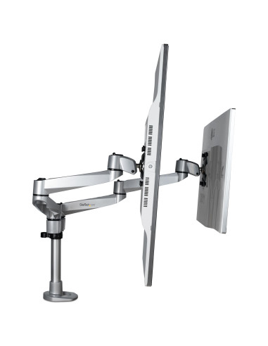 StarTech.com Supporto per Doppio Monitor da Scrivania - Articolabile - Premium