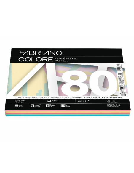 FABRIANO COLORE MIXTENUI-A4-80