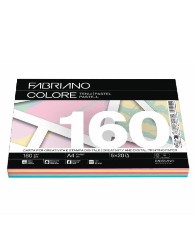 FABRIANO COLORE MIXTENUI-A4-160