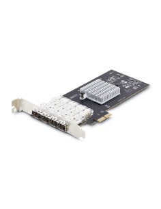 StarTech.com Scheda di rete SFP GbE a 4 porte, PCIe 2.0 x2 (compatibile x4, x8, x16), Controller Intel I350-AM4 4x 1GbE, 1000BAS