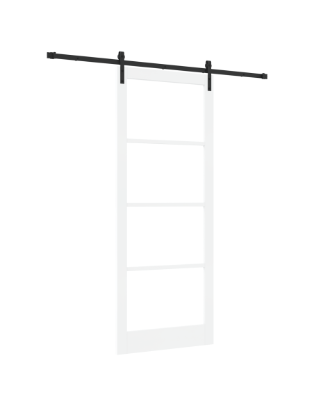 porta scorrevole  con accessori 'ORKDAL'bianco 93x232 cm, porta interna  con vetro 'ORKDAL'bianco 93x232x4 cm