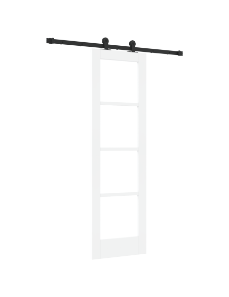Porta scorrevole  con set hardware ORKDAL Bianco 61x198,5 cm, Porta interna  con vetro ORKDAL Bianco 61x198,5x4 cm