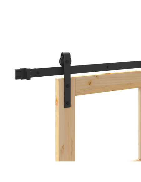 Porta scorrevole  con set di accessori 'ORKDAL'83x232 cm, Porta interna  con vetro 'ORKDAL'83x232x4 cm in legno massello di pino