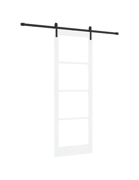 porta scorrevole  con set hardware 'ORKDAL'Bianca 83x232 cm, porta interna  con vetro 'ORKDAL'Bianca 83x232x4 cm