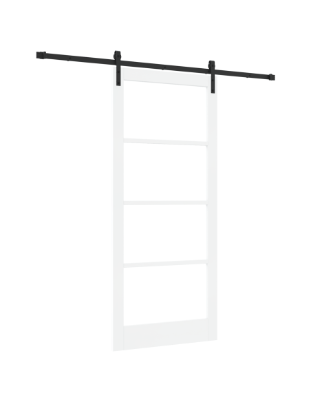 Porta Scorrevole  con Set di Accessori 'ORKDAL'Bianca 93x211 cm, Porta Interna  'ORKDAL'Bianca 93x211x4 cm