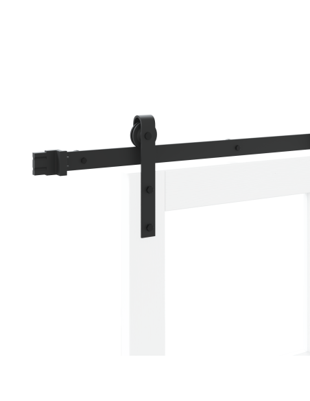 Porta Scorrevole  con Set Hardware 'ORKDAL'Bianco 86x211 cm, Porta Interna  con Vetro 'ORKDAL'Bianco 86x211x4 cm