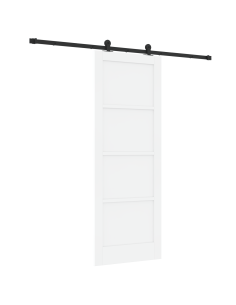 Porta scorrevole ORKDAL Bianco 78 x 211 cm Pino massello