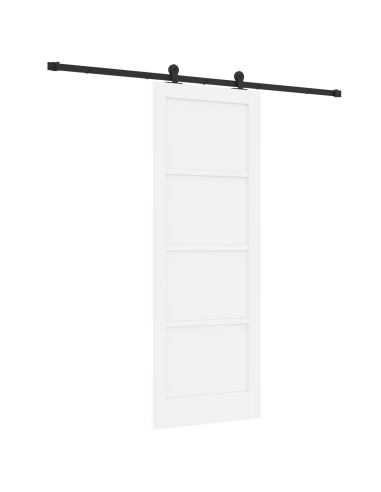 Porta scorrevole ORKDAL Bianco 78 x 211 cm Pino massello