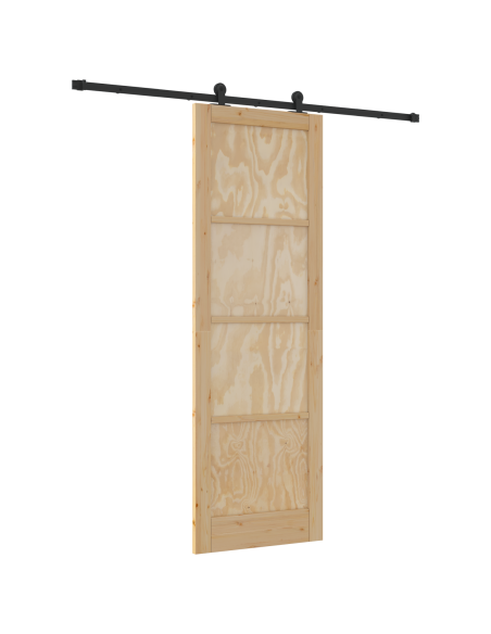 porta scorrevole  con set di ferramenta 'ORKDAL'in legno massello di pino, porta interna  'ORKDAL'78x232x4 cm in legno massello 