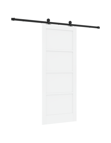 Porta scorrevole ORKDAL Bianco 83 x 202 cm Pino massello