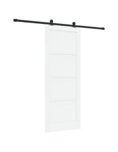 Porta scorrevole ORKDAL Bianco 83 x 211 cm Pino massello