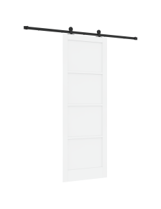 Porta scorrevole ORKDAL Bianco 83 x 232 cm Pino massello