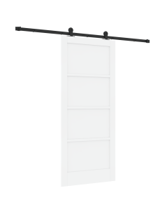 Porta scorrevole ORKDAL Bianco 86 x 198,5 cm Pino massello