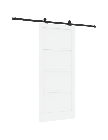 Porta scorrevole ORKDAL Bianco 93 x 211 cm Pino massello
