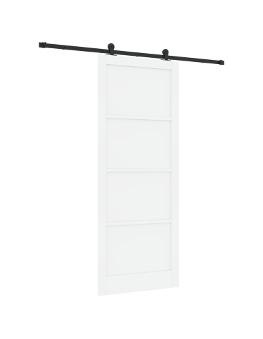 Porta scorrevole ORKDAL Bianco 93 x 232 cm Pino massello