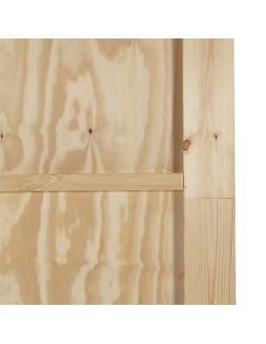 Porta scorrevole ORKDAL Marrone 83 x 211 cm Pino massello