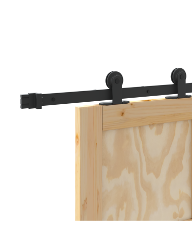 Porta scorrevole ORKDAL Marrone 93 x 211 cm Pino massello