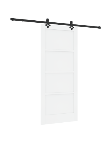 Porta scorrevole ORKDAL Bianco 86 x 198,5 cm Pino massello