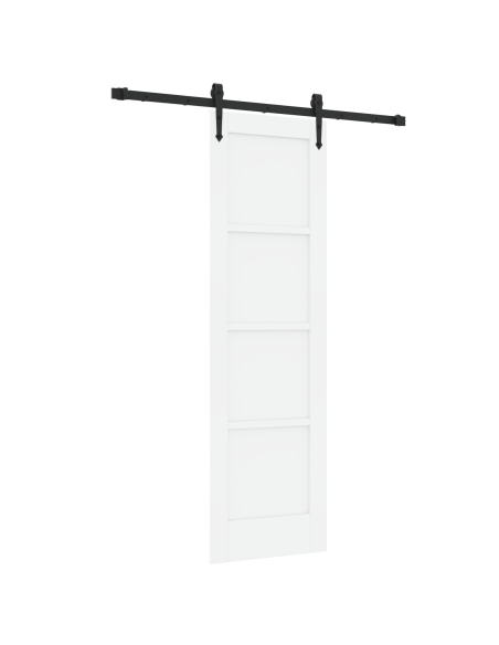 Porta scorrevole con set di accessori 'ORKDAL'legno solido di pino bianco