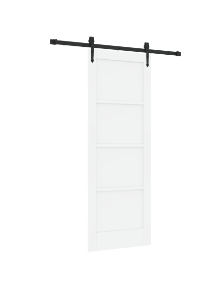Porta scorrevole con set di hardware 'ORKDAL'Legno solido bianco di pino, Porta interna  'ORKDAL'Bianca 73.5x198.5x4 cm Legno so