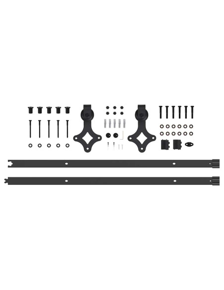 Porta Scorrevole  con Set di Ferramenta 'ORKDAL'in Legno Massello di Pino, Porta Interna  'ORKDAL'93x211 cm in Legno Massello di