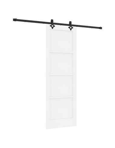 Porta scorrevole ORKDAL Bianco 73,5 x 211 cm Pino massello
