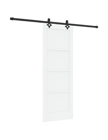 Porta scorrevole ORKDAL Bianco 73,5 x 198,5 cm Pino massello