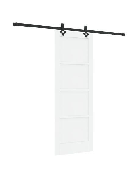 porta scorrevole  con set di hardware 'ORKDAL'Bianco in Legno Massello di Pino, porta interna  'ORKDAL'Bianca 73.5x198.5x4 cm in
