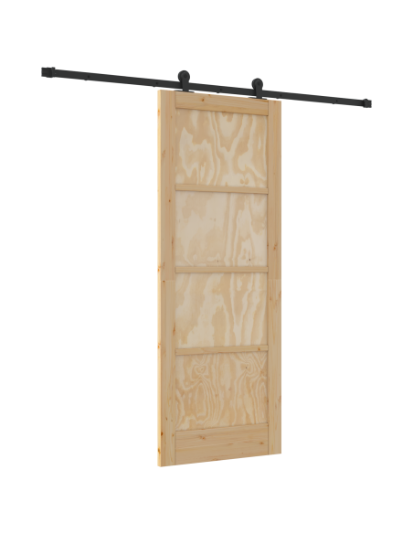 porta scorrevole  con set di hardware 'ORKDAL'in legno massello di pino, porta interna  'ORKDAL'78x202x4 cm in legno massello di