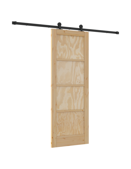 Porta scorrevole  con set di hardware "ORKDAL" in legno massello di pino, Porta interna  'ORKDAL'73.5x198.5x4 cm in legno massel