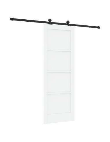 Porta scorrevole ORKDAL Bianco 73,5 x 198,5 cm Pino massello