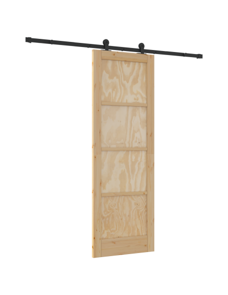 Porta scorrevole ORKDAL Marrone 73,5 x 211 cm Pino massello