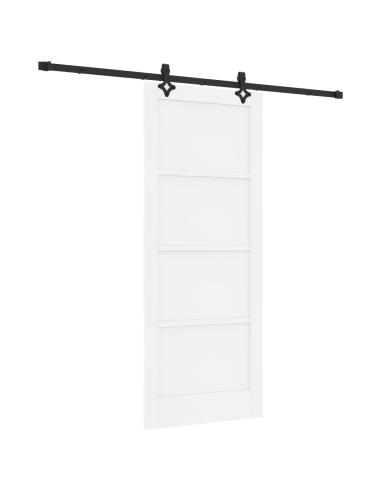 Porta scorrevole ORKDAL Bianco 83 x 202 cm Pino massello