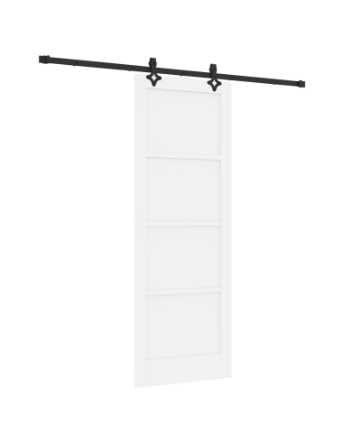 Porta scorrevole ORKDAL Bianco 78 x 211 cm Pino massello