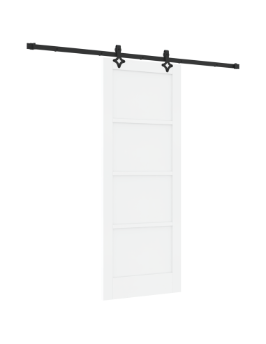 Porta scorrevole ORKDAL Bianco 78 x 202 cm Pino massello