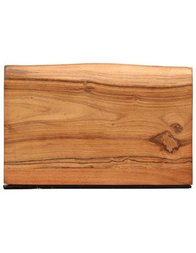 Mensole da Parete 2 pz 30x20x3,5 cm in Legno Massello di Acacia