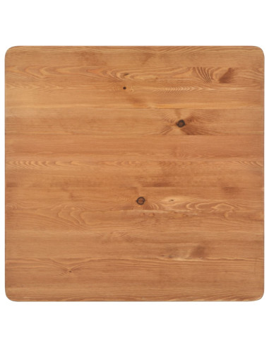 Tavolo da Bar Nero 60x60x108cm Legno Massello di Pino e Acciaio