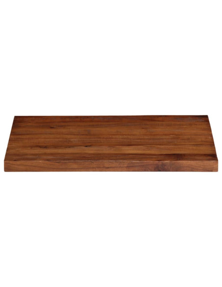 Piano Tavolo 80x60x2,5 cm Rettangolare in Massello di Recupero