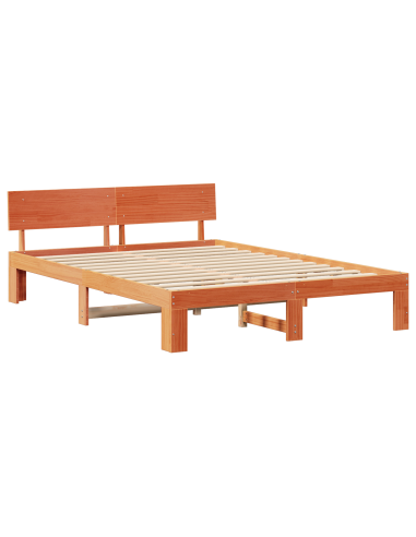 Struttura del letto Marrone cerato 160 x 200 cm Pino massello