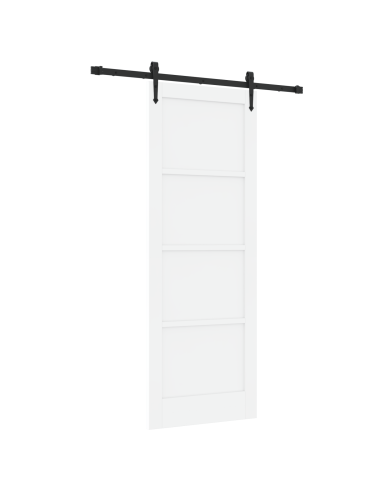 Porta scorrevole ORKDAL Bianco 78 x 211 cm Pino massello
