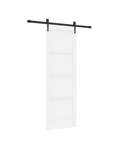 Porta scorrevole ORKDAL Bianco 73,5 x 211 cm Pino massello