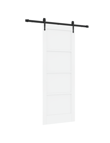 Porta scorrevole ORKDAL Bianco 78 x 202 cm Pino massello