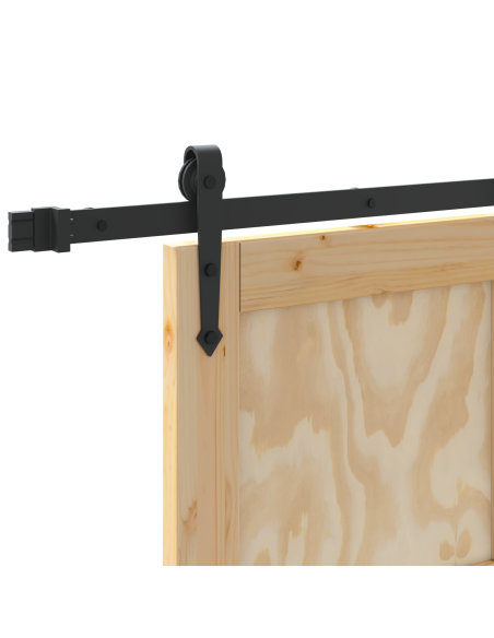 Porta Scorrevole  con Set di Ferramenta 'ORKDAL'in Legno Massello di Pino, Porta Interna  'ORKDAL'86x211x4 cm in Legno Massello 