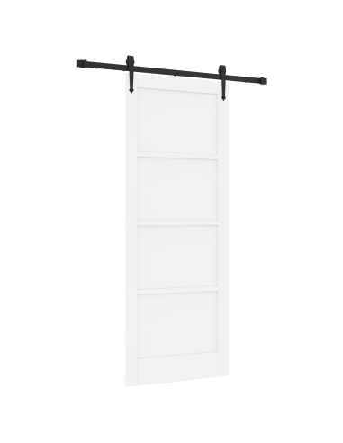 Porta scorrevole ORKDAL Bianco 83 x 211 cm Pino massello