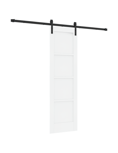 Porta scorrevole Bianco 61 x 198,5 cm Pino massello
