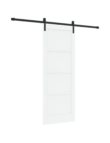 Porta scorrevole Bianco 78 x 202 cm Pino massello